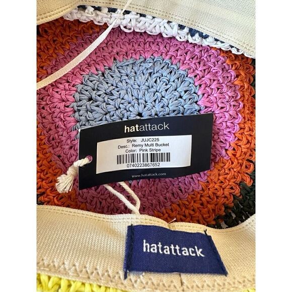 Hat Attack Remy Multi Stripe  Bucket Hat